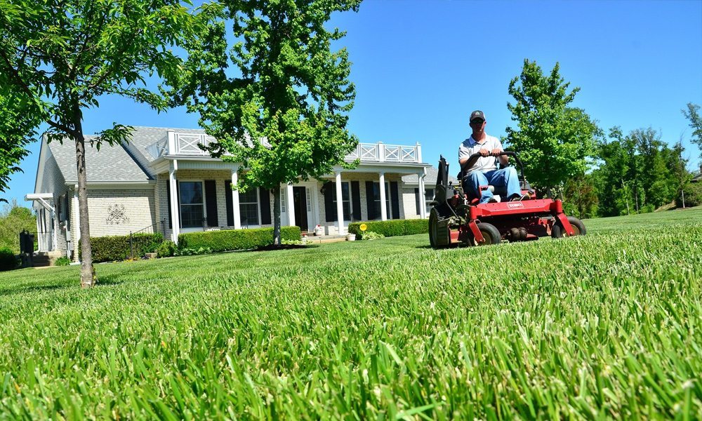 A Zero Turn Mower going down a Hill