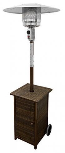 AZ HLDS01-WHSQ Wicker Patio Heater