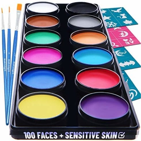 Blue Squid Face Paint Kit for Kids