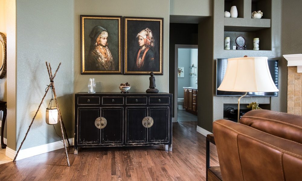 a vintage style living room