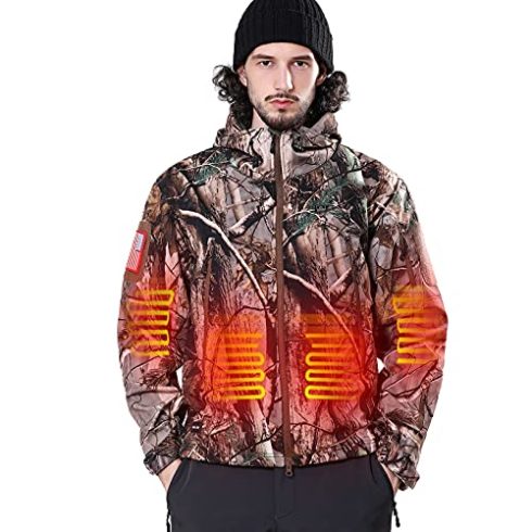 DEWBU Outdoor Soft Shell Electric Heating Coat