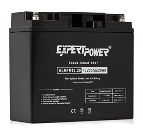 ExpertPower 12 Volt 20 Ah EXP12200 Rechargeable SLA Battery