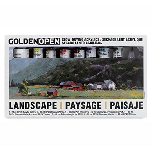 Golden Open Acrylic Landscape