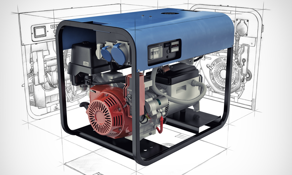 diagram of a portable generator