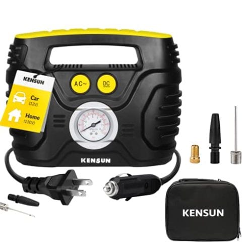 Kensun AC/DC Tire Inflator Portable Air Compressor