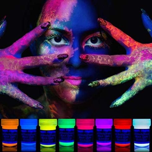 neon nights Body Paint Black Light Make-Up