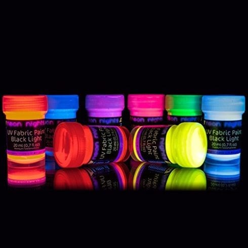 Neon nights UV Glow Fabric Paint