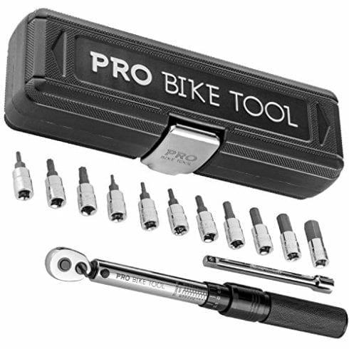 Pro Bike Tool 1/4 Inch Drive Click Torque Wrench Set