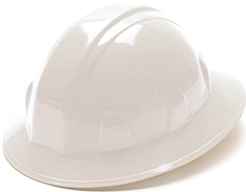 Pyramex White Full Brim Hard Hat