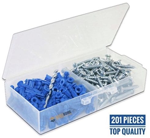 Qualihome Ribbed Plastic Drywall Anchor Kit