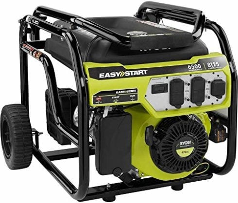 Ryobi RY906500S Gasoline Powered Portable Generator