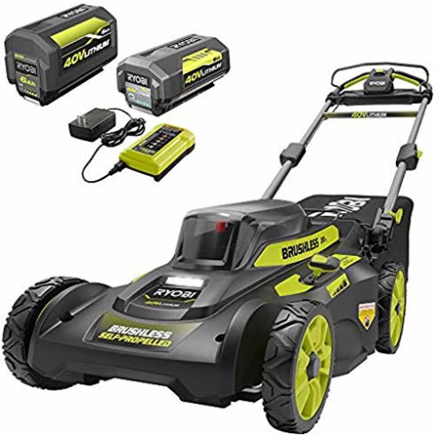 RYOBI RY401120-Y 40V Brushless 20″ Self-propelled Lawn Mower