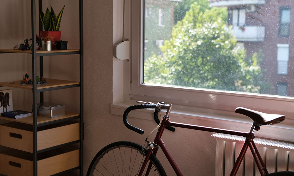 race bike in a room 