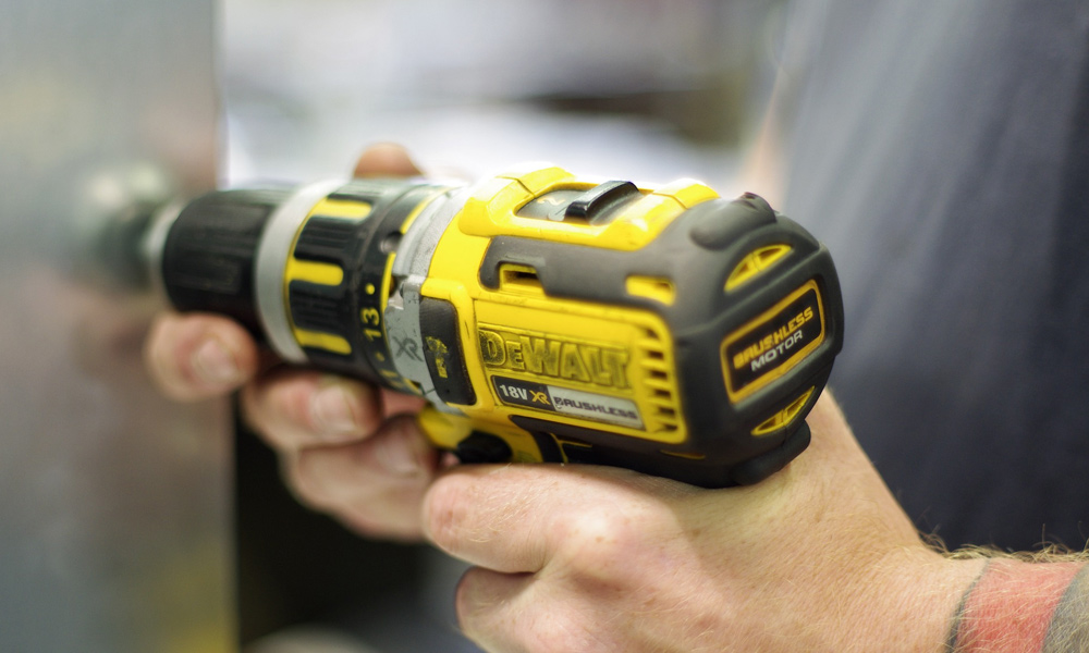 yellow dewalt cordless drill