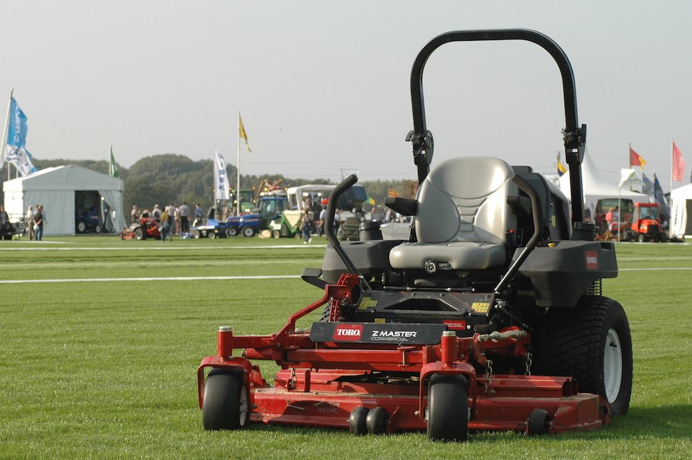 Commercial Zero Turn Mower on grass