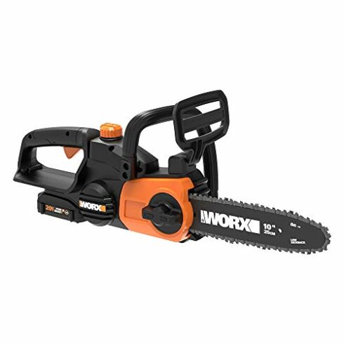 WORX WG322 20V 10″ Cordless Chainsaw with Auto-Tension